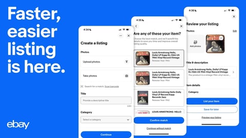 eBay mobile AI listing