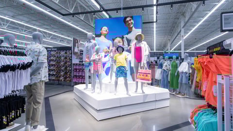 Walmart store of the future display
