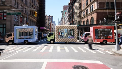 Urban Outfitters 'UO Haul' trucks.