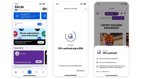 PayPal in the Taco Bell app