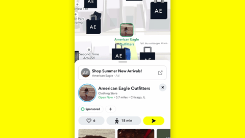 American Eagle Snapchat back-to-school