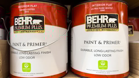 Behr paint cans (Photo: ZikG).