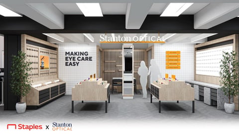 Staples in-store eyewear shop