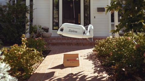 Chipotle Zipline delivery
