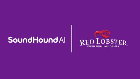 Red Lobster and SoundHound logos