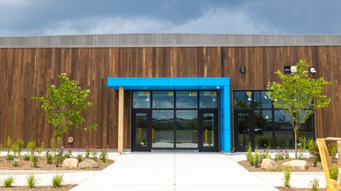 Amazon wooden delivery station exterior (Photo: Amazon).