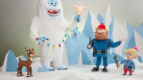 Lowe's animated Rudolph characters.