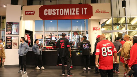 San Francisco 49ers offer on-demand customization at Levi's Stadium.