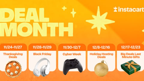Instacart Holiday Deal month