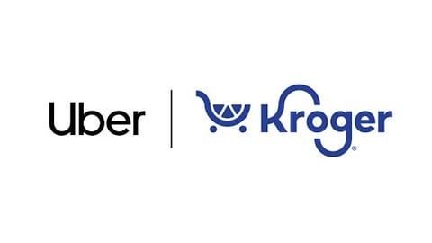 Uber and Kroger logos