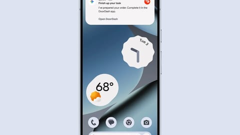 DoorDash on the Gemini app.
