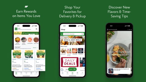 Fresh Market app screens