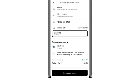 Uber Eats returns