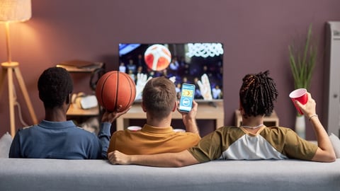 watching basketball