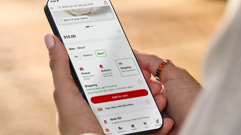 Target next-day delivery app.