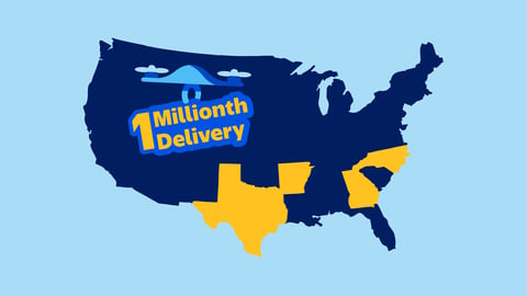 Walmart drone delivery map
