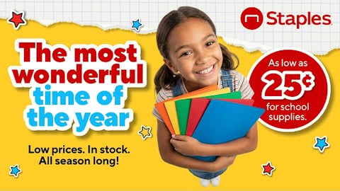 Staples back to school 2026