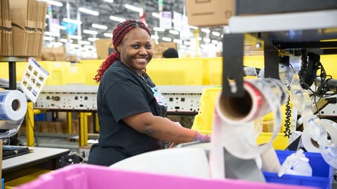 Amazon warehouse worker