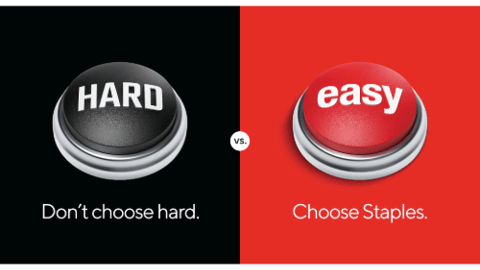 Staples Hard vs. Easy