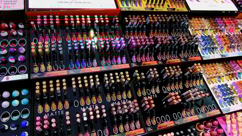 Bangkok THAILAND May 19, 2018:Lipsticks on a shelf in a Sephora Central Embassy.; Shutterstock ID 1098741980