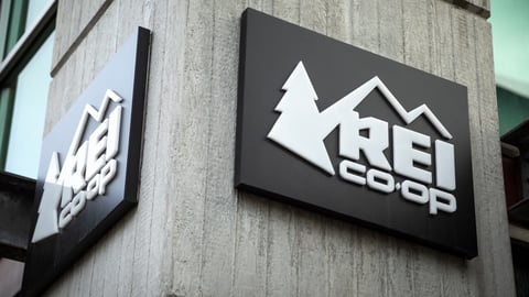 Seattle, Washington / USA - January 20 2019: Signs for Recreational Equipment Incorporated (REI), on the corner of the Seattle flagship store for the outdoor outfitter; Shutterstock ID 1292420836