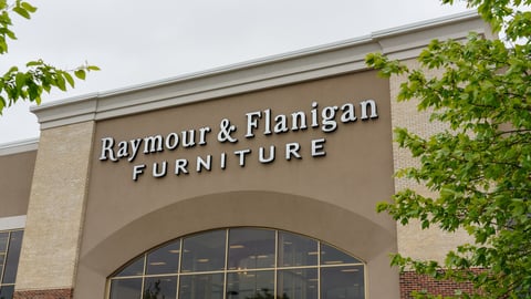Collegeville, PA - May 9, 2019: Raymour & Flanigan Furniture retail chain store in the Providence Town Center.; Shutterstock ID 1395116726
