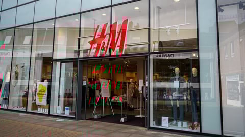 Windsor, United Kingdom - August 31 2020:  The frontage of H&M Clothes Shop in Bridgewater Way; Shutterstock ID 1828825283