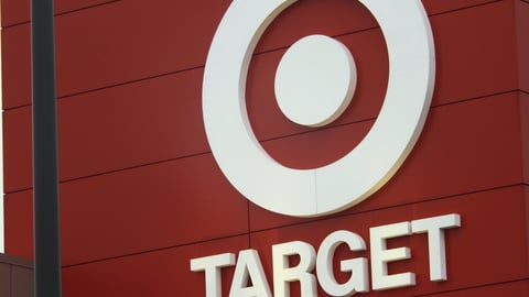 Bronx, NY - October 2, 2021: Target Corporation corporate logo on retail department store at the Throgs Neck Shopping Center.; Shutterstock ID 2063027351