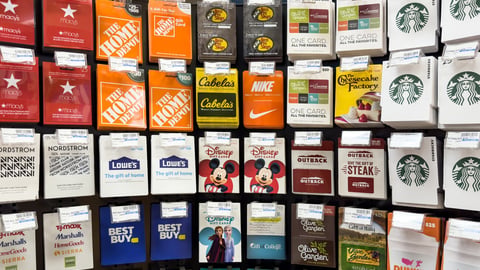 Novi, Michigan, USA - Sep 29, 2022 : A selection of gift cards for sales in CVS store; Shutterstock ID 2208155269