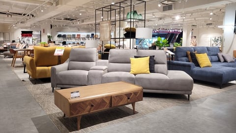 PENANG, MALAYSIA - 24 SEP 2023: Interior view furniture department in Harvey Norman store Penang. Australian based multinational retailer of furniture, bedding and consumer electrical products.; Shutterstock ID 2373644093
