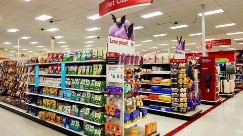 Target store pet care products, Manassas, VA, USA, October 2, 2025; Shutterstock ID 2686193387