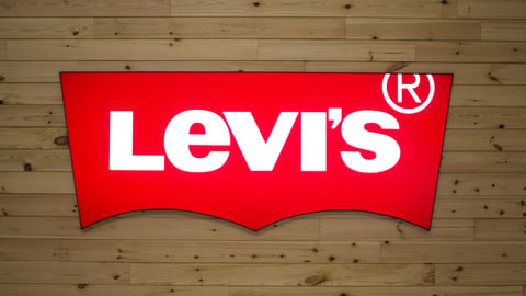 Manila, Philippines - 26 June, 2016: Logo of famous brand "Levi's" in Manila, Philippines. Mass market jeans brand name. American style casual fashion wear. Levi's jeans logo close up photo; Shutterstock ID 458055625