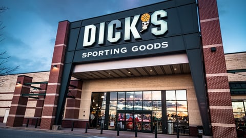 York, PA - December 30, 2016: Exterior of Dick's Sporting Goods retail store including sign and logo.; Shutterstock ID 553243510