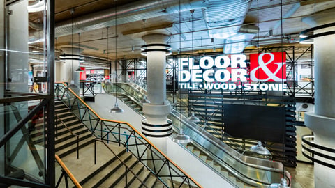 Floor & Décor has opened its first New York City store, a 129,000-sq.-ft. location in Brooklyn.