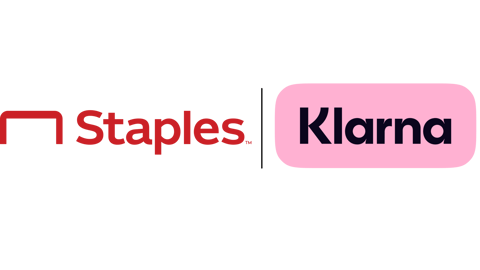 Staples and Klarna logos