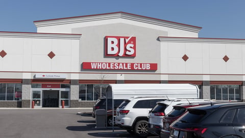 Noblesville - Circa March 2023: BJ's Wholesale Club store. BJ's Wholesale Club offers reduced prices to its members.; Shutterstock ID 2281007001