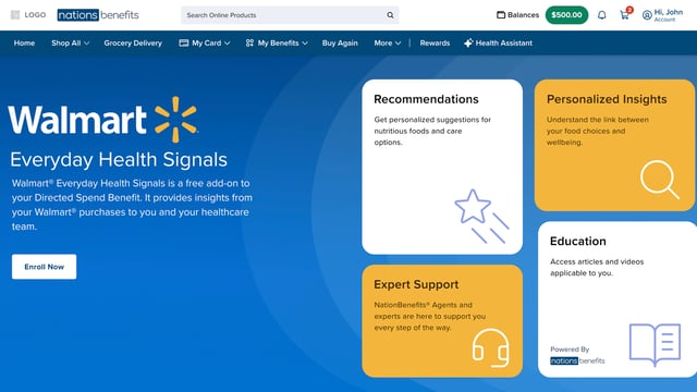 Walmart combines its AI health platform with NationsBenefits services