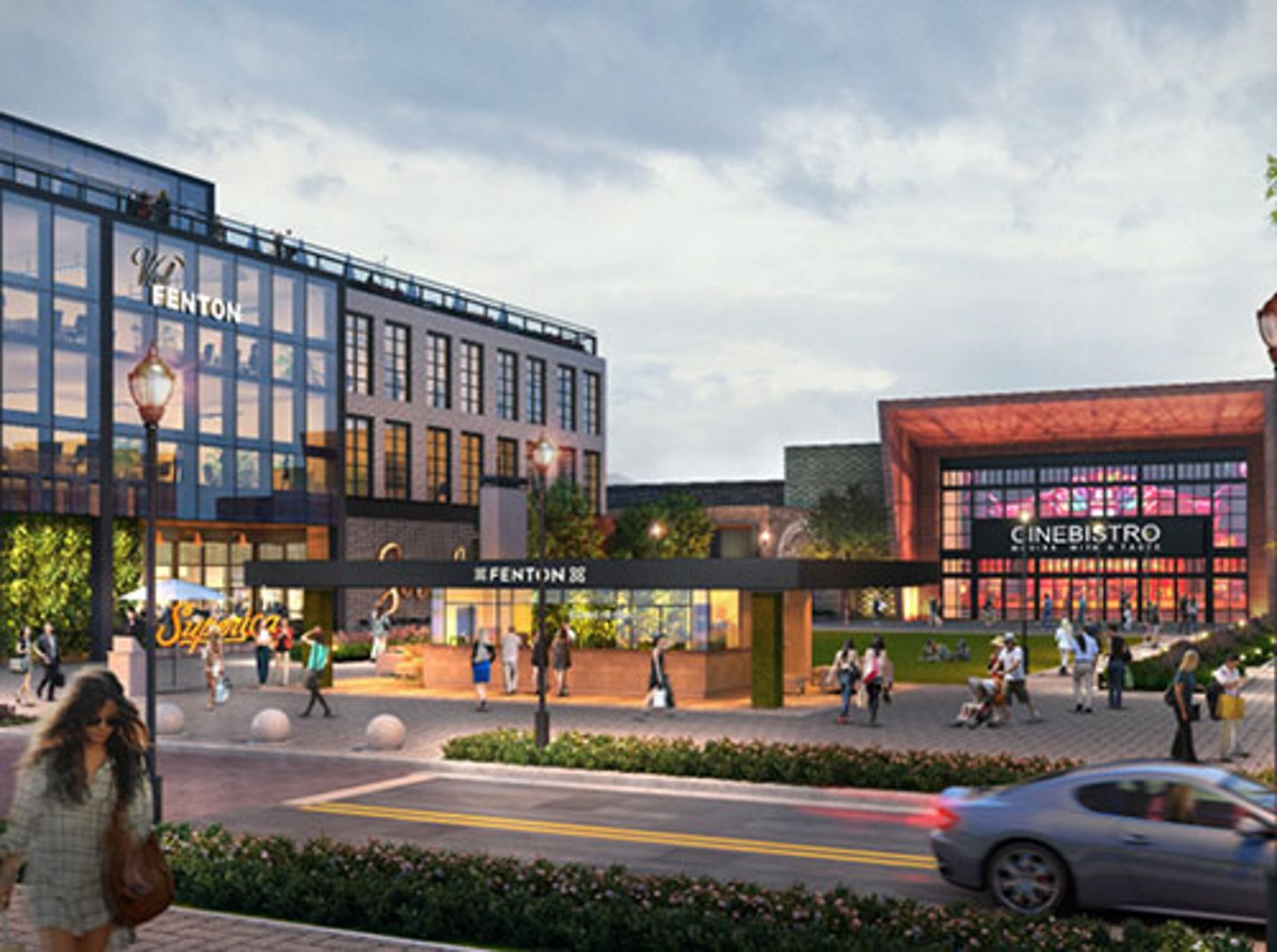 A rendering of the Fenton mixed-use project in Cary, N.C.