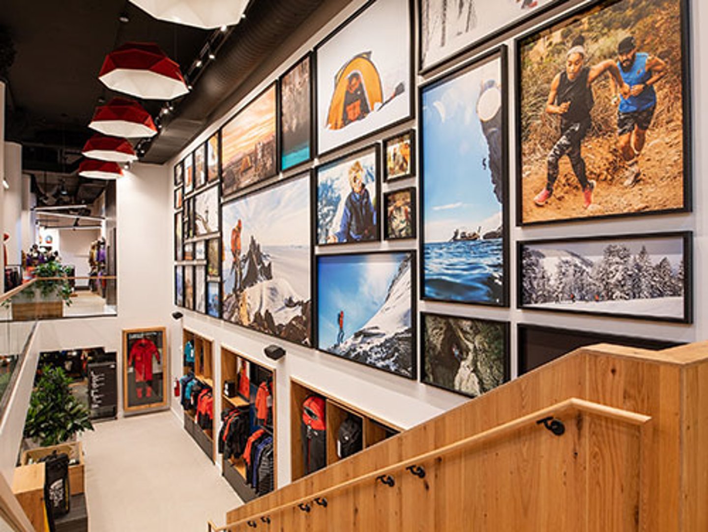 North Face interior