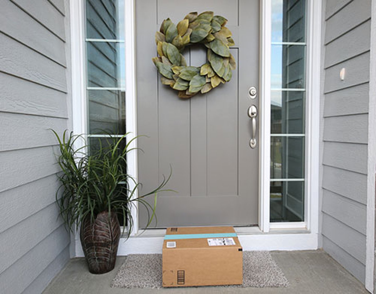 box delivered on front doorstep