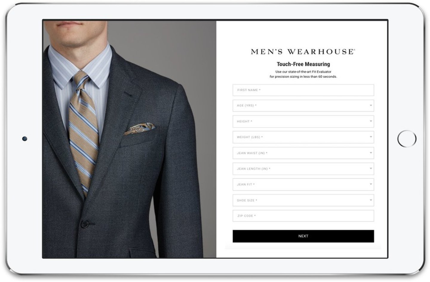 Men's Wearhouse Contactless Fit