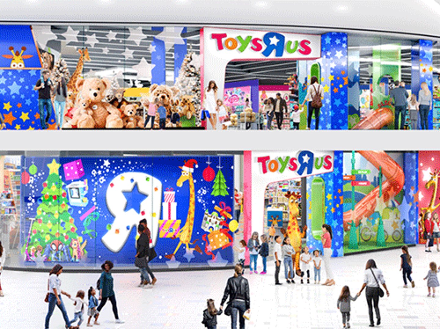 a rendering of Toys “R” Us at American Dream