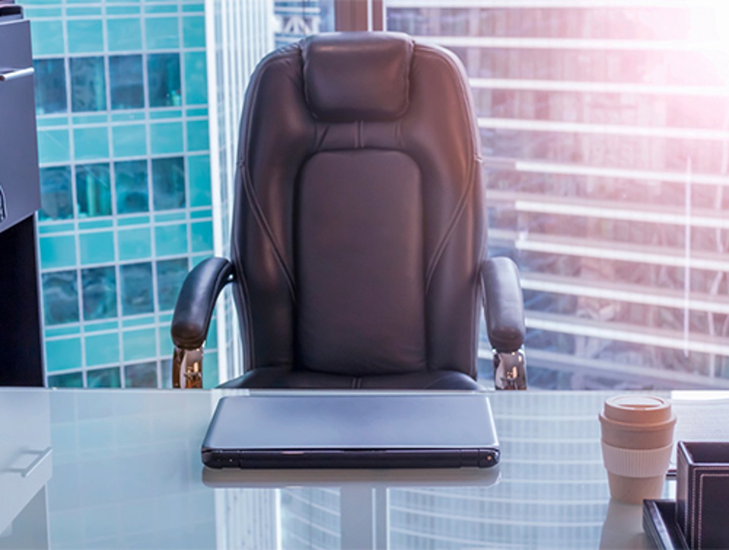 empty desk chair