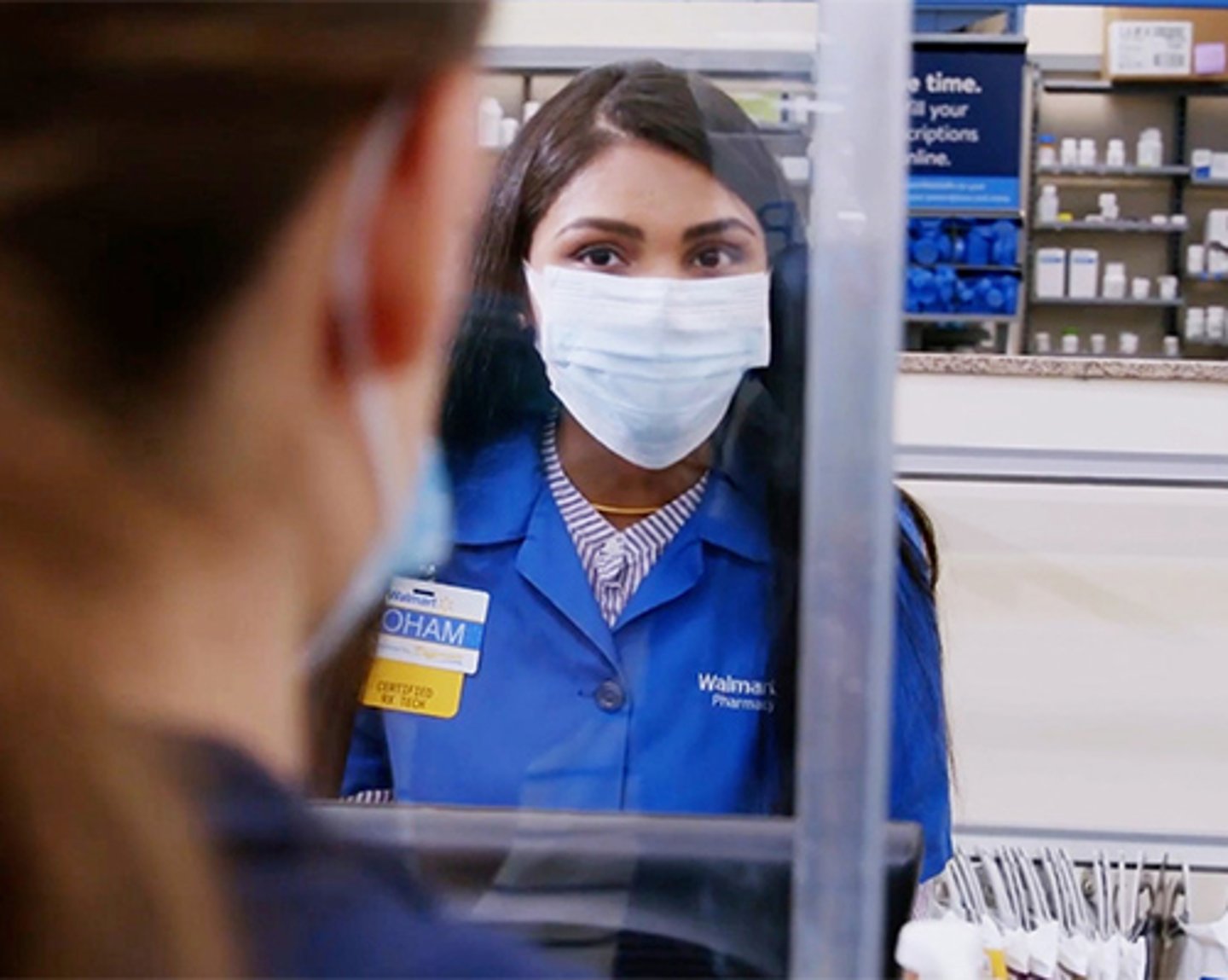 A Walmart pharmacy technician