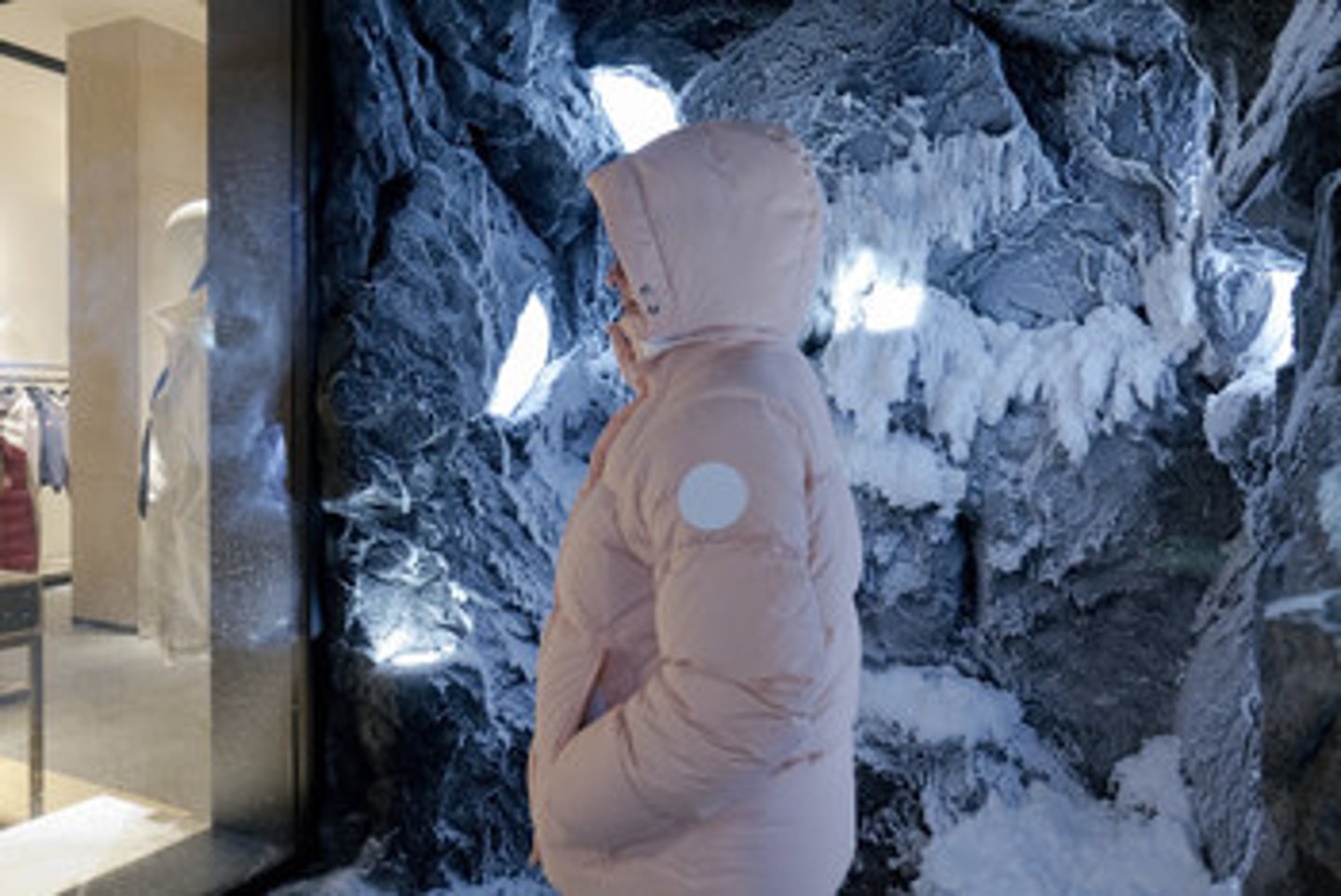 Canada Goose’s store in Las Vegas includes a snow room.