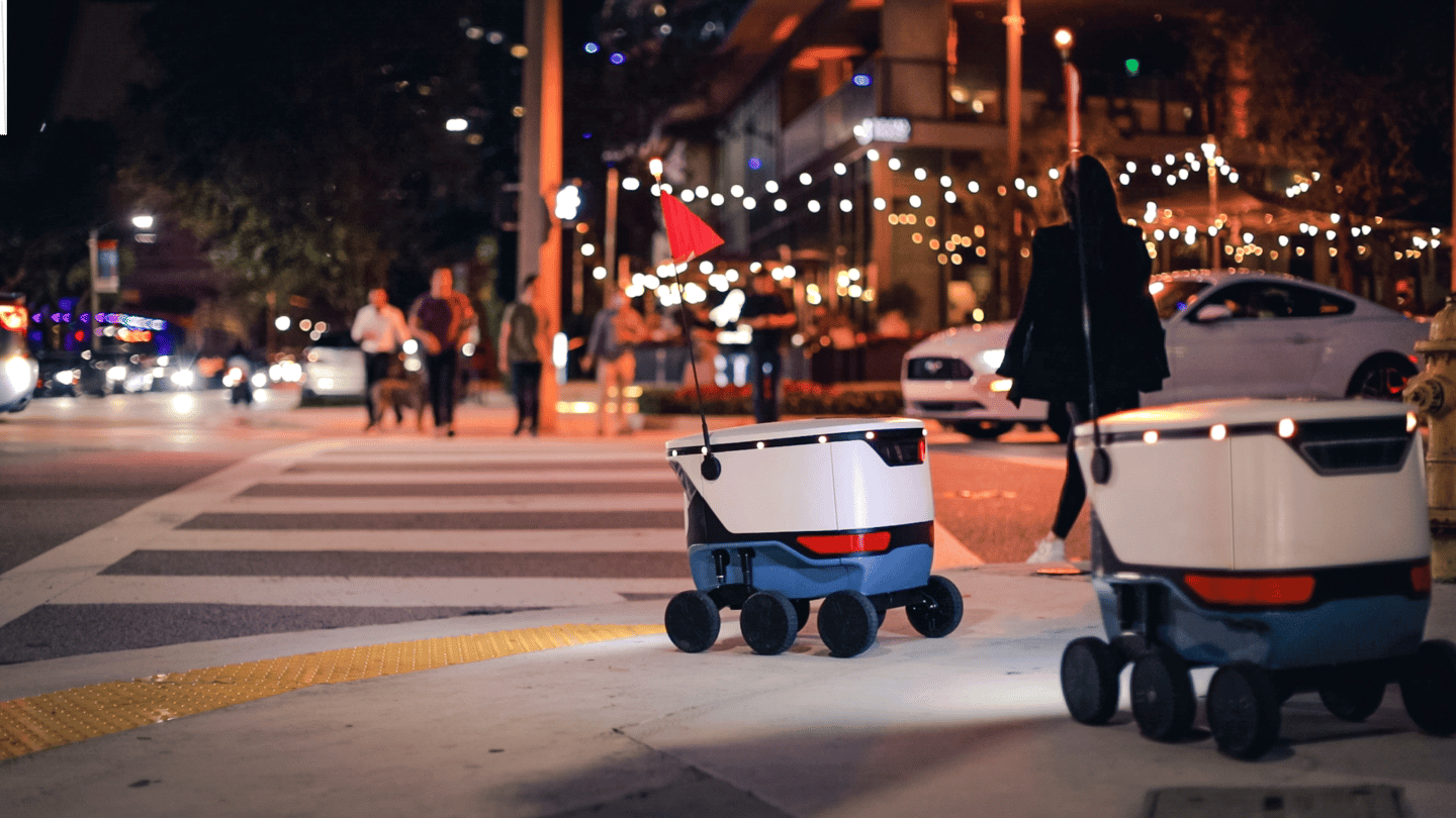 Cartken delivery robots.