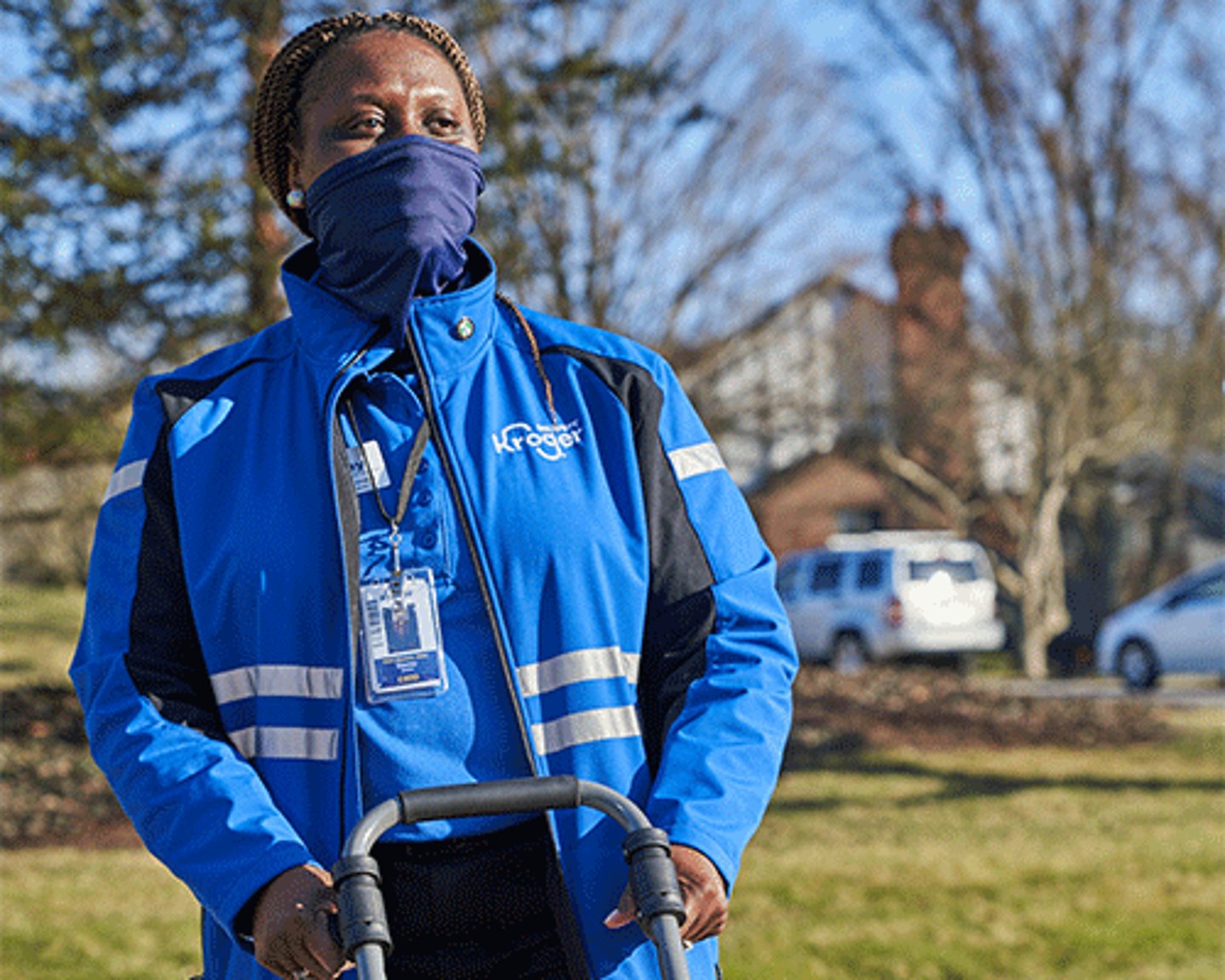 A Kroger delivery driver