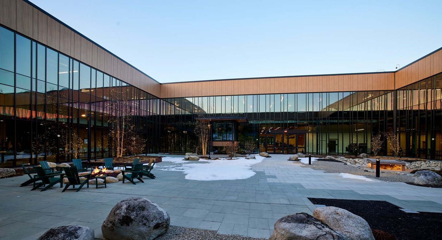 LL Bean HQ courtyard