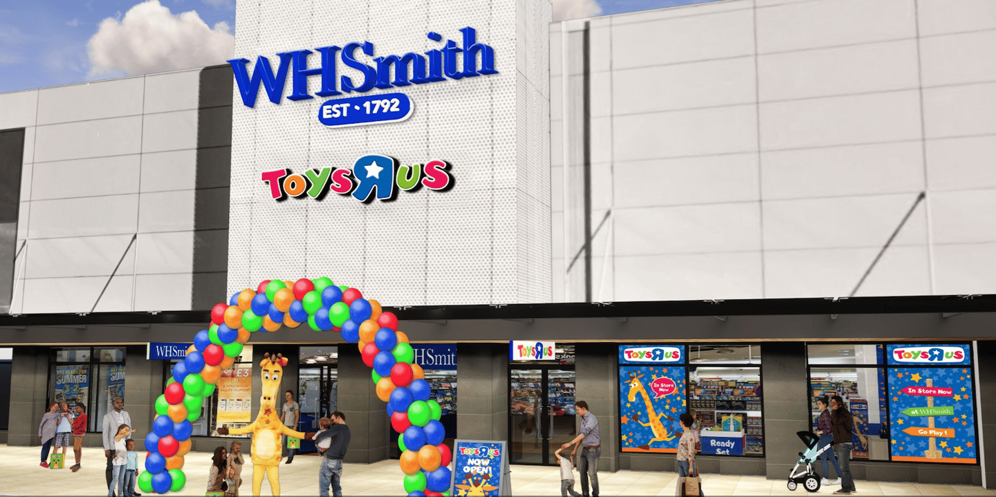 Toys"R"Us shop-in-shops will open in nine WHSmith stores this year.  