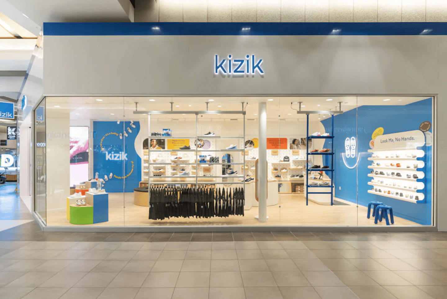 Kizik has opened its first-ever store, at Fashion Place Mall, Murray, Utah.